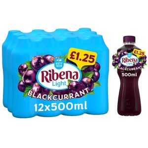 Ribena Light Blackcurrant Juice Drink 500ml (Case of 12) Ribena Light Blackcurrant Juice Drink 500ml (Case of 12)