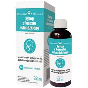 DOMOWA APTECZKA SYROP Z POROSTU ISLANDZKIEGO Icelandic Lichen Syrup-250ml DOMOWA APTECZKA SYROP Z POROSTU ISLANDZKIEGO Icelandic Lichen Syrup-250ml