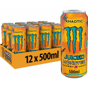 Monster Cable Khaotic Juiced Energy Drink Cans Bulk Buy 12 x 500ml Best Before July 20 Monster Cable Khaotic Juiced Energy Drink Cans Bulk Buy 12 x 500ml Best Before July 20