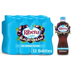 Ribena Blackcurrant Juice Drink No added Sugar 500ml - Multipack of 12 Real Br Ribena Blackcurrant Juice Drink No added Sugar 500ml - Multipack of 12 Real Br