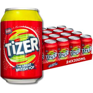 BARR Tizer 24 Pack Citrus Flavoured Fizzy Drink "Fizzingly Fun" - 24 x 330ml Can BARR Tizer 24 Pack Citrus Flavoured Fizzy Drink "Fizzingly Fun" - 24 x 330ml Can