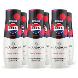 SodaStream Pepsi Max Cherry, Soda Mix for Carbonated Low Calorie Cherry Cola Fla SodaStream Pepsi Max Cherry, Soda Mix for Carbonated Low Calorie Cherry Cola Fla