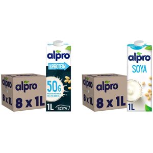 Alpro SOYA High Protein Plant-Based Long Life Drink, Vegan & Dairy Free, 1L (Pac Alpro SOYA High Protein Plant-Based Long Life Drink, Vegan & Dairy Free, 1L (Pac