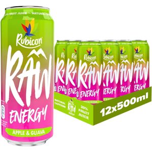 Rubicon RAW 12 Pack Apple & Guava 500ml Energy Drink, 20% Real Fruit Juice Rubicon RAW 12 Pack Apple & Guava 500ml Energy Drink, 20% Real Fruit Juice