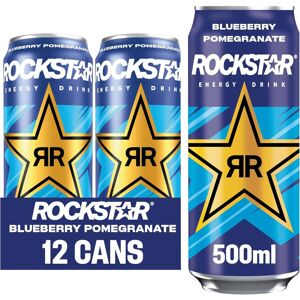 Rockstar XDurance Energy Drink, Blueberry Pomegranate and Acai, Non-Alcoholic Rockstar XDurance Energy Drink, Blueberry Pomegranate and Acai, Non-Alcoholic