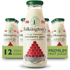 Folkington's Fruit Juice, Cranberry Juice, 12 Glass Bottles, Pure Fruit Juice, M Folkington's Fruit Juice, Cranberry Juice, 12 Glass Bottles, Pure Fruit Juice, M