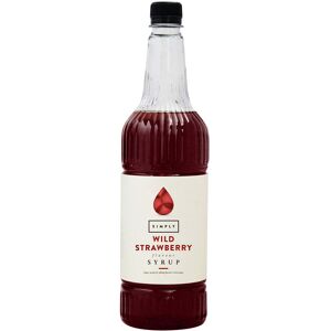 Simply Wild Strawberry Syrup, Vegan & Nut Free Flavoured Syrup for Coffee, Cockt Simply Wild Strawberry Syrup, Vegan & Nut Free Flavoured Syrup for Coffee, Cockt