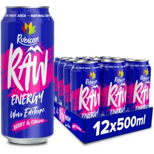 Rubicon RAW 12 Pack Berry & Grape Wave Edition Energy Drink, 20% Real Fruit Juic Rubicon RAW 12 Pack Berry & Grape Wave Edition Energy Drink, 20% Real Fruit Juic