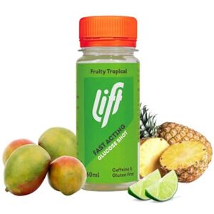 Lift Fast-Acting Glucose Energy Juice Shots, Tropical, 12 Pack of 60 ml Bottles Lift Fast-Acting Glucose Energy Juice Shots, Tropical, 12 Pack of 60 ml Bottles