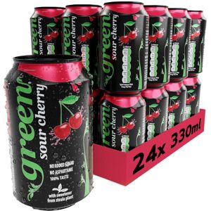 Green Cola Green Sour Cherry - Low Calorie Soft Drinks - Sparkling Cherry Flavour with 10% Green Cola Green Sour Cherry - Low Calorie Soft Drinks - Sparkling Cherry Flavour with 10%