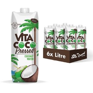 Vita Coco Pressed Coconut Water Multipack 1 Litre x 6, Coconut Taste, Packed Wit Vita Coco Pressed Coconut Water Multipack 1 Litre x 6, Coconut Taste, Packed Wit