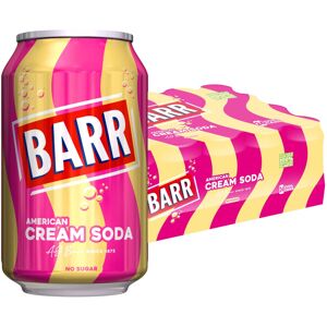 BARR since 1875, 24 Pack American Cream Soda, Zero No Sugar Sparkling Soft Drink BARR since 1875, 24 Pack American Cream Soda, Zero No Sugar Sparkling Soft Drink