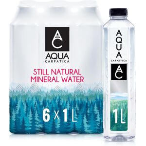 AQUA Carpatica 1L x 6 Pure Natural Still Mineral Water - 6-Pack Bottled Water, V AQUA Carpatica 1L x 6 Pure Natural Still Mineral Water - 6-Pack Bottled Water, V