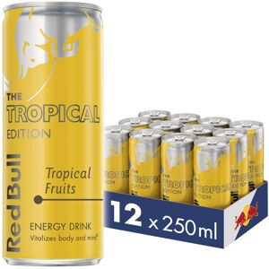 Red Bull Energy Drink Tropical Edition Tropical Fruits 12 x 250ml - 80mg Caffein Red Bull Energy Drink Tropical Edition Tropical Fruits 12 x 250ml - 80mg Caffein