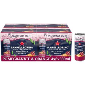 San Pellegrino Italian Sparkling Drinks Pomegranate & Orange 4x6x330ml San Pellegrino Italian Sparkling Drinks Pomegranate & Orange 4x6x330ml