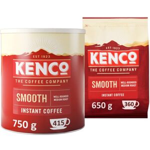 Kenco Instant Coffee Bundle 1 x Kenco Smooth 750g Tin and 1 x Kenco Smooth 650 Kenco Instant Coffee Bundle 1 x Kenco Smooth 750g Tin and 1 x Kenco Smooth 650