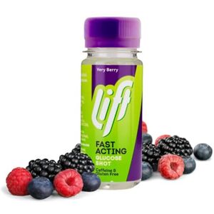 Lift Fast-Acting Glucose Energy Juice Shots, Very Berry, 12 Pack of 60 ml Bottle Lift Fast-Acting Glucose Energy Juice Shots, Very Berry, 12 Pack of 60 ml Bottle