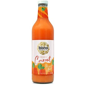 Biona Organic Carrot Juice 750ml, Pack of 6 - Immediately Pressed After Harvest Biona Organic Carrot Juice 750ml, Pack of 6 - Immediately Pressed After Harvest