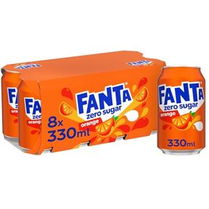 Fanta Orange Zero 8 x 330 ml Fanta Orange Zero 8 x 330 ml
