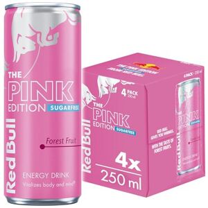Red Bull Energy Drink Sugar Free Pink Edition Forest Fruits 250ml, 4 Pack Red Bull Energy Drink Sugar Free Pink Edition Forest Fruits 250ml, 4 Pack