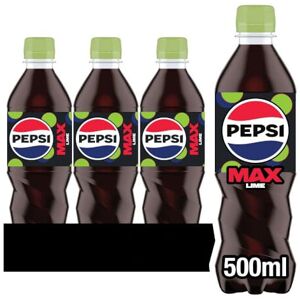Pepsi Max Lime, 500ml (Pack of 12) Pepsi Max Lime, 500ml (Pack of 12)