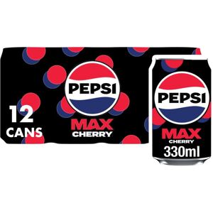 Pepsi Max Cherry - No Sugar - 12 x 330ml cans Pepsi Max Cherry - No Sugar - 12 x 330ml cans