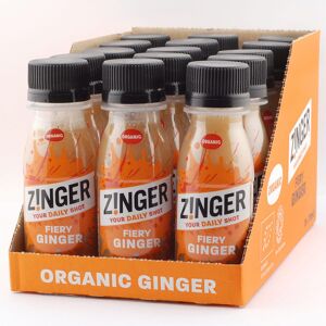 Zinger Ginger Shot 15 x 70ml, Organic, No Sugar Zinger Ginger Shot 15 x 70ml, Organic, No Sugar