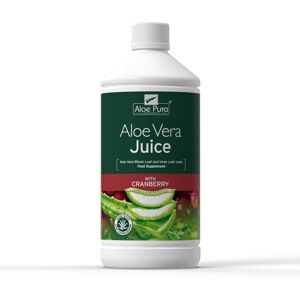 Aloe Pura Aloe Vera Juice with Cranberry, Natural, Vegan, Cruelty Free, Food Sup Aloe Pura Aloe Vera Juice with Cranberry, Natural, Vegan, Cruelty Free, Food Sup