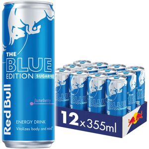 Red Bull Energy Drink Sugar Free Blue Edition Juneberry 355 ml, 12 pack Red Bull Energy Drink Sugar Free Blue Edition Juneberry 355 ml, 12 pack