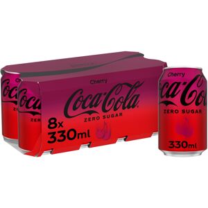 Coca Cola Coca-Cola Zero Sugar Cherry 8 x 330 ml Coca Cola Coca-Cola Zero Sugar Cherry 8 x 330 ml