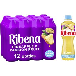 Ribena Pineapple & Passion Fruit Juice Drink (12 x 500ml) No Added Sugar Ribena Pineapple & Passion Fruit Juice Drink (12 x 500ml) No Added Sugar