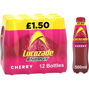 Lucozade Energy Drink Cherry 500ml (Pack of 12) Lucozade Energy Drink Cherry 500ml (Pack of 12)
