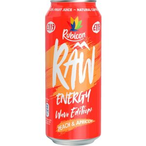 Rubicon Raw Energy Wave Editions Peach & Apricot 500ml (Pack of 12) Rubicon Raw Energy Wave Editions Peach & Apricot 500ml (Pack of 12)