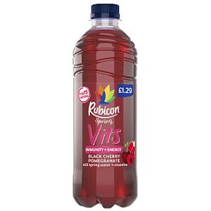 Rubicon Spring Vits Black Cherry Pomegranate 500ml (Pack of 12) Rubicon Spring Vits Black Cherry Pomegranate 500ml (Pack of 12)