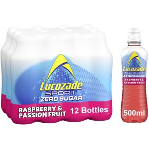 Lucozade Sport Zero Sugar - Raspberry & Passionfruit 12x500ml Sugar Free Sport Lucozade Sport Zero Sugar - Raspberry & Passionfruit 12x500ml Sugar Free Sport
