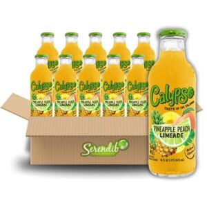 Serendib Calypso Lemonade Island-Inspired Flavors with Real Lemon (Pack of 12, Pineap Serendib Calypso Lemonade Island-Inspired Flavors with Real Lemon (Pack of 12, Pineap