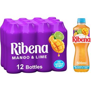 Ribena Mango and Lime Juice Drink No Added Sugar 500ml Multipack of 12 Real Frui Ribena Mango and Lime Juice Drink No Added Sugar 500ml Multipack of 12 Real Frui