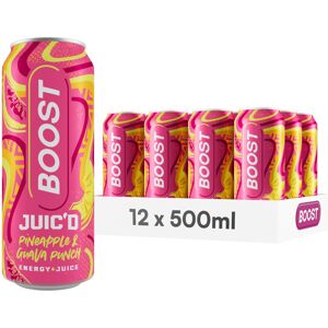Boost Juic'd Energy Drink Pineapple & Guava Juice Punch 12 Multipack Carbonate Boost Juic'd Energy Drink Pineapple & Guava Juice Punch 12 Multipack Carbonate