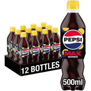 Pepsi Max Mango, 500ml (Pack of 12) Pepsi Max Mango, 500ml (Pack of 12)