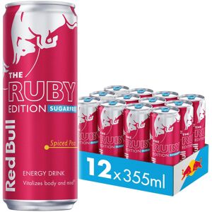 Red Bull Energy Drink Sugar Free Ruby Edition Spiced Pear 355ml x12 Red Bull Energy Drink Sugar Free Ruby Edition Spiced Pear 355ml x12