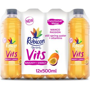 Rubicon Spring Vits Mango Passion Still Vitamin Water - 15 Calories per bottle f Rubicon Spring Vits Mango Passion Still Vitamin Water - 15 Calories per bottle f