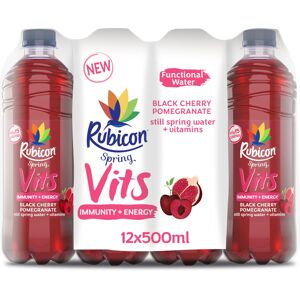 Rubicon Spring Vits Black Cherry Pomegranate Still Vitamin Water - 15 Calories p Rubicon Spring Vits Black Cherry Pomegranate Still Vitamin Water - 15 Calories p