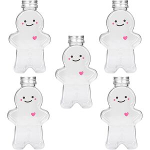ABOOFAN 5Pcs Transparent Juice Bottles For Milk Tea And Beverages ABOOFAN 5Pcs Transparent Juice Bottles For Milk Tea And Beverages