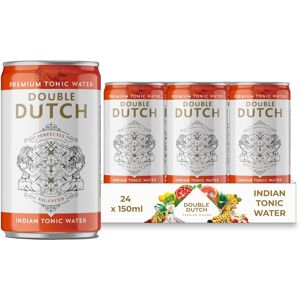 Double Dutch Indian Tonic Water 24 x 150ml cans Low Calorie Perfect Mixer fo Double Dutch Indian Tonic Water 24 x 150ml cans Low Calorie Perfect Mixer fo