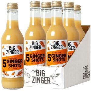Big Zinger Ginger 6x330ml - 30 shots - Organic plant based shots with 18.4g pres Big Zinger Ginger 6x330ml - 30 shots - Organic plant based shots with 18.4g pres
