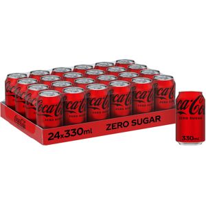 Coca-Cola Coca Cola Zero Sugar 24 x 330ml Cans Coca-Cola Coca Cola Zero Sugar 24 x 330ml Cans