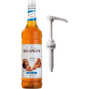 Monin Caramel Syrup Sugar Free 1Ltr and Pump Monin Caramel Syrup Sugar Free 1Ltr and Pump