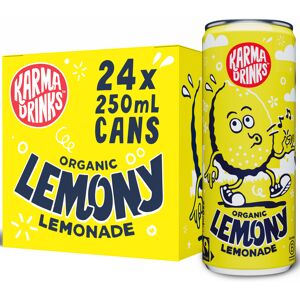 Karma Drinks Lemony Lemonade 24 x 250ml Cans Natural Fizzy Soft Drinks Fa Karma Drinks Lemony Lemonade 24 x 250ml Cans Natural Fizzy Soft Drinks Fa