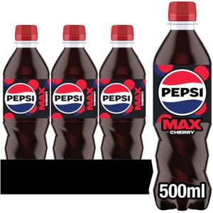 Pepsi Max Cherry 500ml Pack of 24 Pepsi Max Cherry 500ml Pack of 24