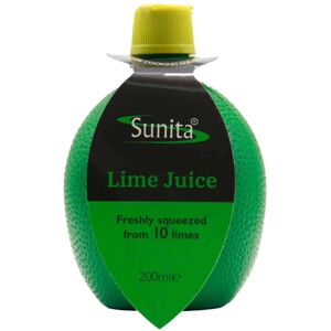 Sunita Lime Juice Freshly Squeezed from 10 Mexican or Brazilian Limes 200 Sunita Lime Juice Freshly Squeezed from 10 Mexican or Brazilian Limes 200